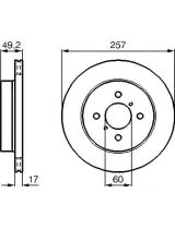 BOSCH 0 986 478 984 Тормозной диск передний