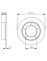 BOSCH 0 986 479 R73 Тормозной диск передний