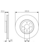 BOSCH 0 986 479 S01 Тормозной диск передний