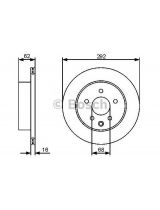 BOSCH 0 986 479 453 Тормозной диск