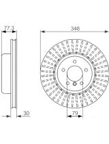 BOSCH 0 986 479 584 Тормозной диск