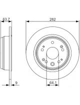 BOSCH 0 986 479 505 Тормозной диск