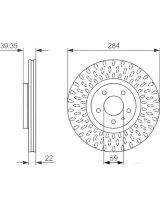 BOSCH 0 986 479 588 Тормозной диск
