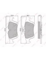 Lynxauto BD-5901 Колодки дисковые комплект