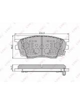 Lynxauto BD-5111 Колодки дисковые комплект