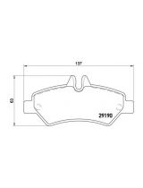 BREMBO P50084 Колодки дисковые комплект