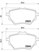 BREMBO P61122 Колодки дисковые комплект