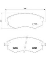 BOSCH 986424215 Колодки дисковые комплект