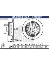 GALFER B1-G209-0157-1 Тормозной диск