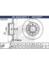 GALFER B1-G210-0277-1 Тормозной диск