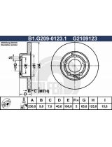 GALFER B1-G209-0123-1 Тормозной диск