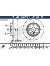 GALFER B1-G212-0178-1 Тормозной диск