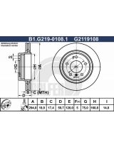 GALFER B1-G219-0108-1 Тормозной диск