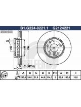 GALFER B1-G224-0221-1 Тормозной диск