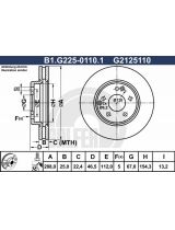 GALFER B1-G225-0110-1 Тормозной диск