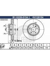 GALFER B1-G228-0154-1 Тормозной диск