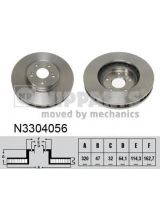 NIPPARTS N3304056 Тормозной диск