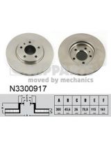 NIPPARTS N3300917 Тормозной диск