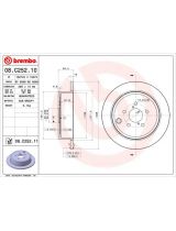 BREMBO 08.C252.11 Тормозной диск с покрытием