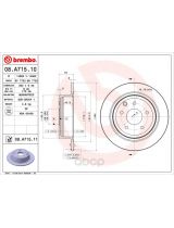 BREMBO 08.A715.11 Тормозной диск с покрытием