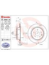 BREMBO 09.8969.21 Тормозной диск с покрытием