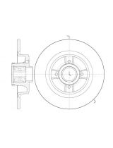 REMSA 6698.20 Тормозной диск