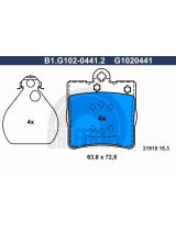 GALFER B1-G102-0441-2 Колодки дисковые 4 шт