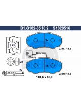 GALFER B1-G102-0516-2 Колодки дисковые 4 шт