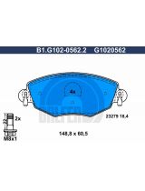 GALFER B1-G102-0562-2 Колодки дисковые 4 шт