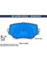 GALFER B1-G102-1210-2 Колодки дисковые 4 шт