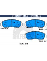 GALFER B1-G102-1345-2 Колодки дисковые 4 шт