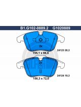 GALFER B1-G102-0889-2 Колодки дисковые 4 шт