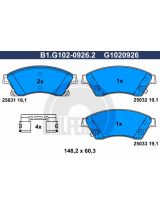 GALFER B1-G102-0926-2 Колодки дисковые 4 шт