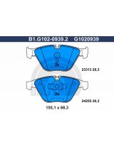 GALFER B1-G102-0939-2 Колодки дисковые 4 шт