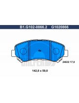 GALFER B1-G102-0866-2 Колодки дисковые 4 шт
