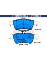 GALFER B1-G102-0838-2 Колодки дисковые 4 шт