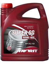Моторное масло FAVORIT 56805 Super SG 10W-40 API SG/CD 9л + САЛФЕТКИ 15шт упаковка КОМПЛЕКТ