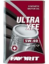 Моторное масло FAVORIT 54394 ULTRA XFE 5W-40 API SN/CF 5л Metal