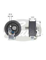 GATES T43065 Ролик