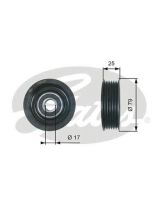 GATES T36420 Ролик