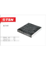 TSN 9.7.111 Фильтр салонный угольный
