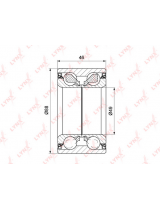 Lynxauto WB-1172 Подшипник ступицы