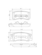 NIPPARTS J3615010 Колодки дисковые 4 шт