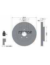 Textar 92171503 Тормозной диск с покрытием PRO