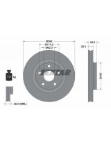 Textar 92168803 Тормозной диск с покрытием PRO
