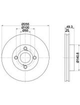 Textar 92125903 Тормозной диск с покрытием PRO