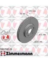 ZIMMERMANN 590.2583.20 Тормозной диск