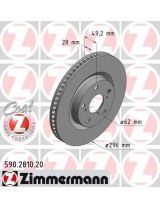 ZIMMERMANN 590.2810.20 Тормозной диск