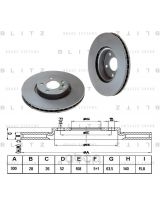 BLITZ BS0226 Тормозной диск