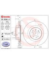 BREMBO 09.B286.41 Тормозной диск